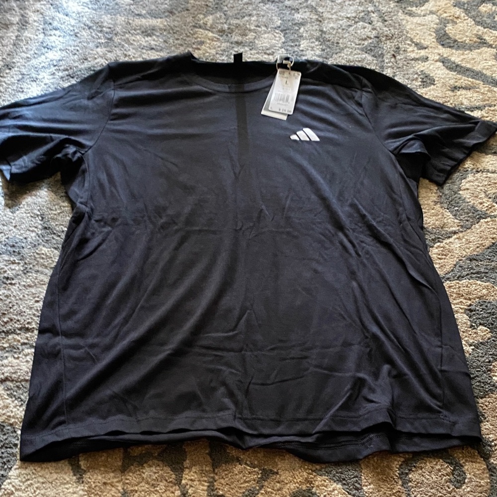 Adidas Black Short Sleeve Tee Casual Comfort